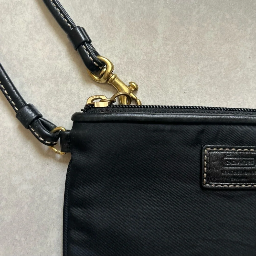 Coach Small Nylon Wristlet - Picture 2 of 13